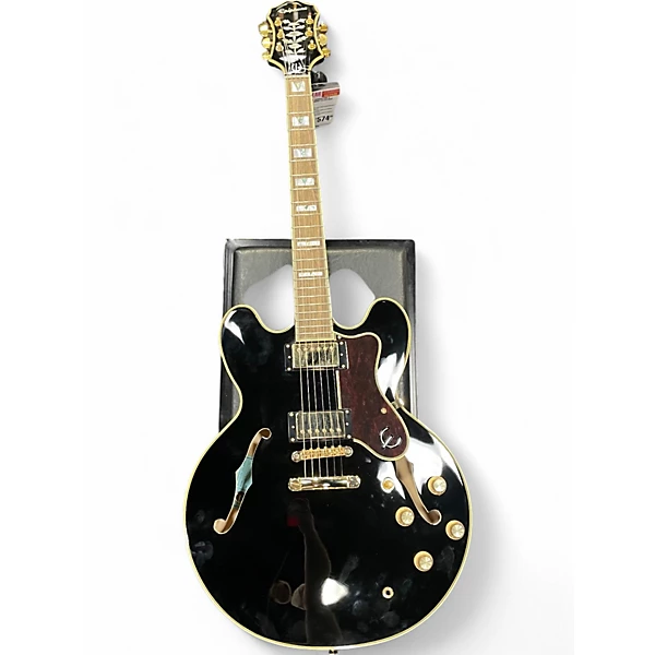 Used Epiphone Sheraton II black Hollow Body Electric Guitar