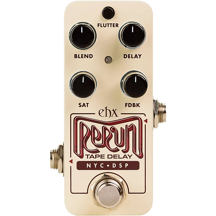 Electro Harmonix Rerun Tape Delay Effects Pedal Cream