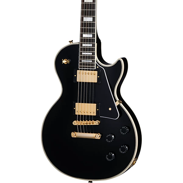 Les Paul Custom Electric Guitar Ebony