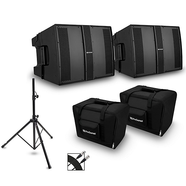 2 CDL10P Pole Mounted Line Array Speaker Package
