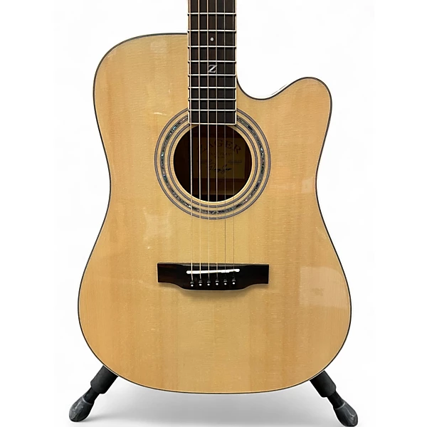 Zager Used Zager ZAD 50CE Natural Acoustic Electric Guitar.gc