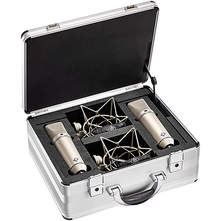 U 87 AI Large diaphragm Condenser Microphone Stereo Set Nickel