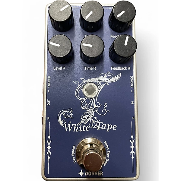 Used Donner white tape Effect Pedal