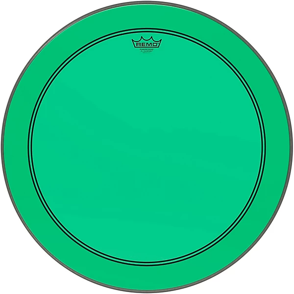 Powerstroke P3 Colortone Green Bass Drum Head 24 in