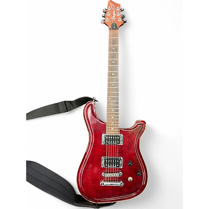 Brazen Used Brazen CARNIVAL Trans Red Solid Body Electric Guitar.gc