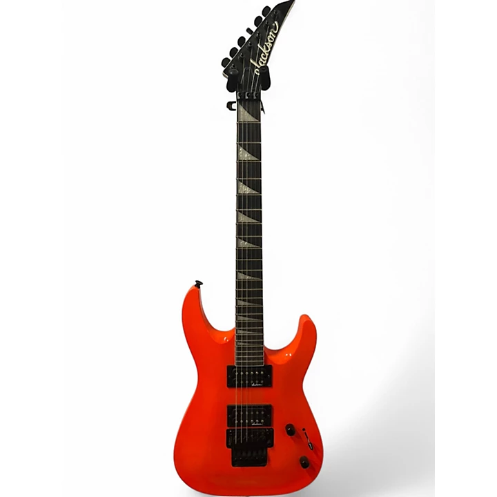 Used Jackson JS32 Dinky Orange Solid Body Electric Guitar