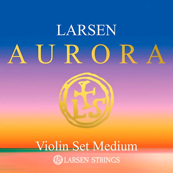 Aurora Violin String Set 4 4 Size Medium Gauge Ball End