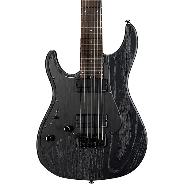 ESP LTD SN 1007 Baritone HT 7 String Left Handed Electric Guitar Black Blast