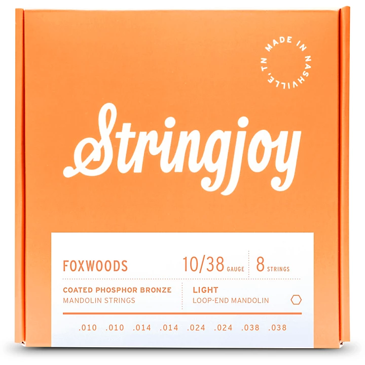 Foxwoods Coated Phosphor Bronze 10 38 Mandolin Strings