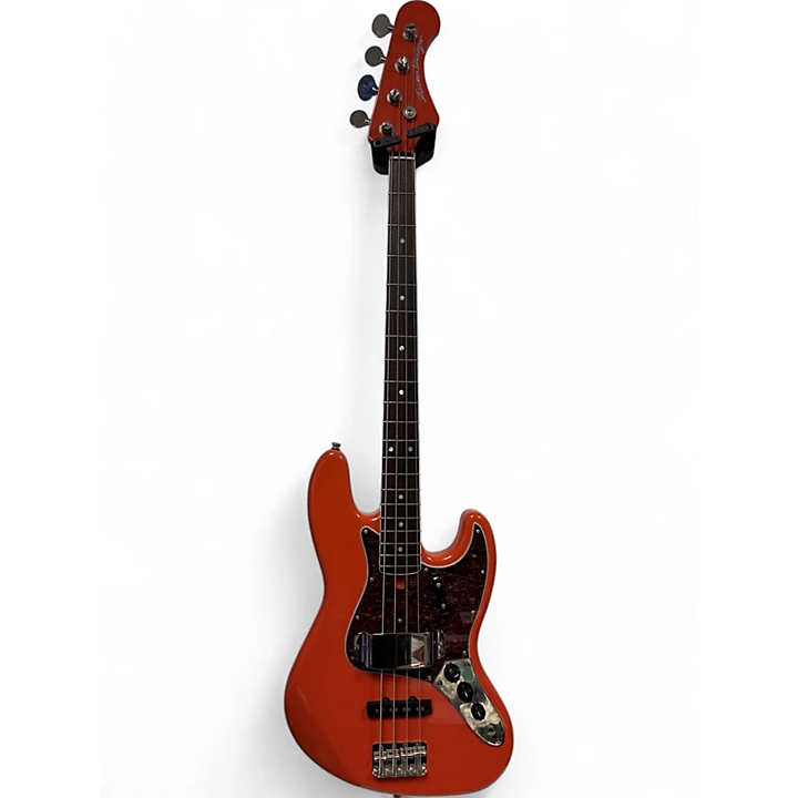 Modern Vintage Used Modern Vintage MVJ4 Orange Electric Bass Guitar.gc