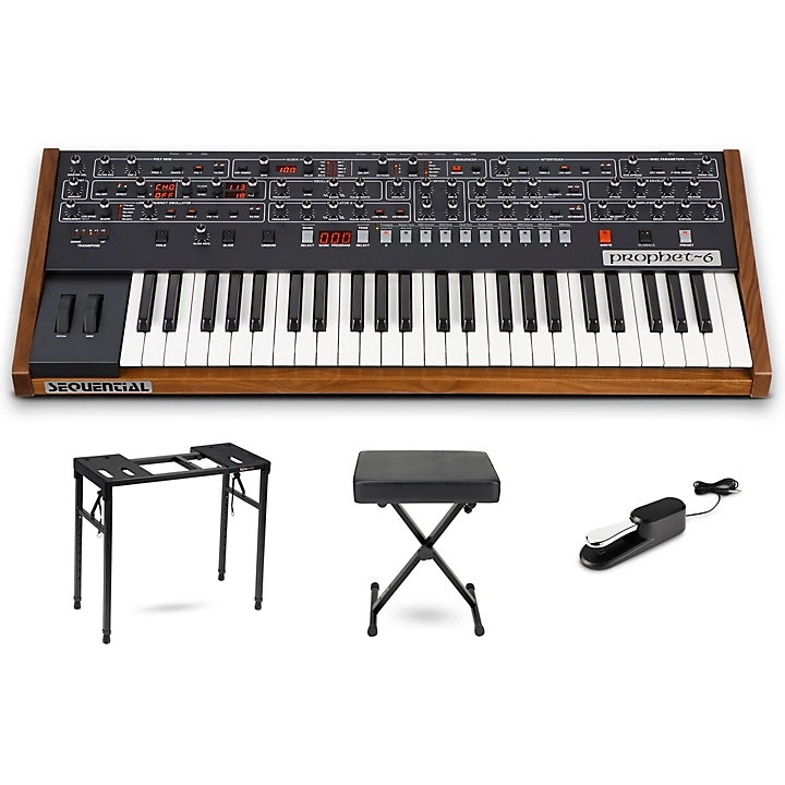 Prophet 6 6 Voice Polyphonic Analog Synthesizer Essentials Bundle
