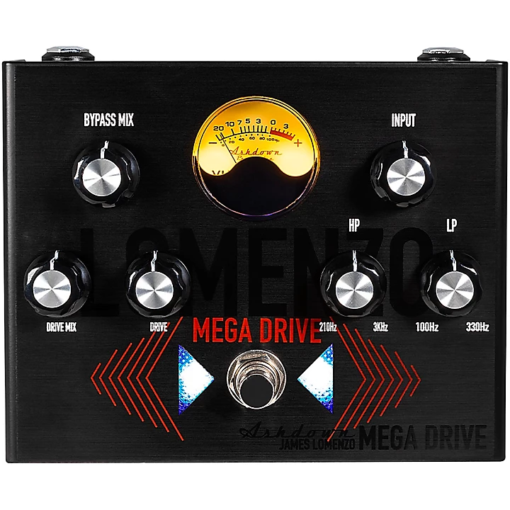James LoMenzo Signature Mega Drive Bass Effects Pedal Black