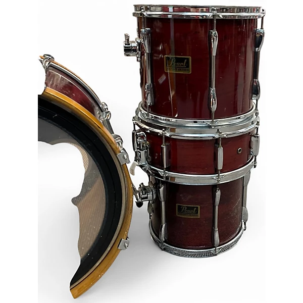 Pearl Used Pearl 5 Piece Export Wine Red Drum Kit