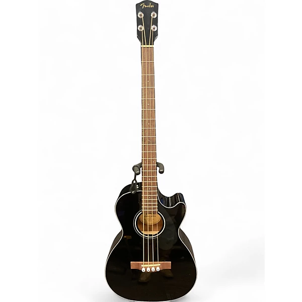 Used Fender CB 60SCE Black Acoustic Bass Guitar
