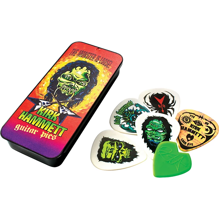Kirk Hammett Monster Pick Tin with 6 Picks