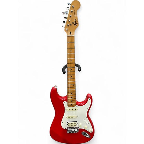 Used 1990s Squier STRATOCASTER Red Solid Body Electric Guitar