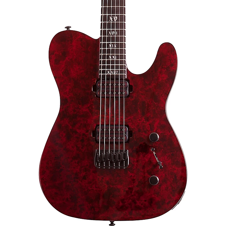 Schecter Guitar Research PT Apocalypse 6 String Electric Guitar Red Reign