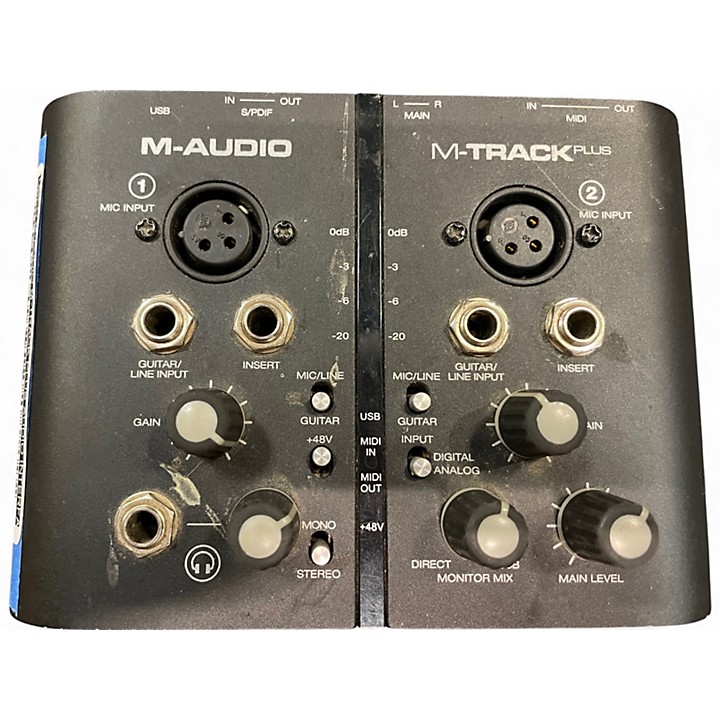 M Audio Used M Audio M Track Plus Audio Interface