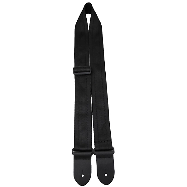 Padded Seatbelt Webbing Guitar Strap Black 2 in