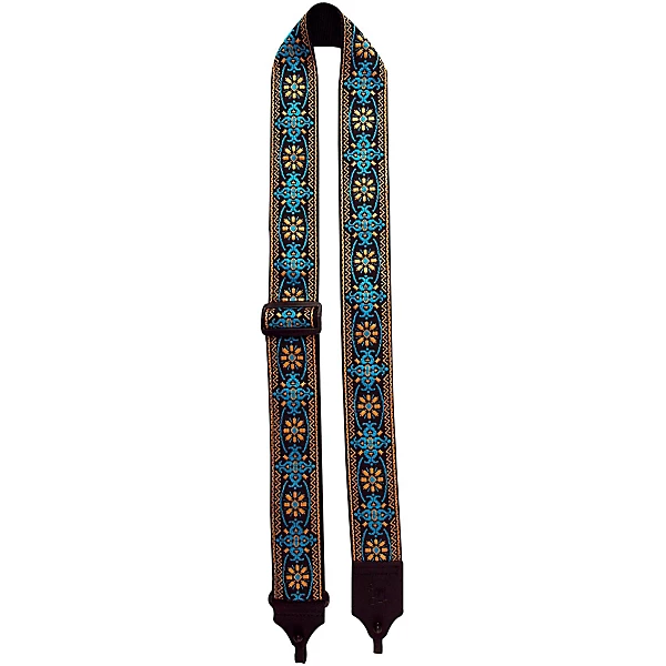 2 Retro Style Cotton Banjo Strap Turquoise