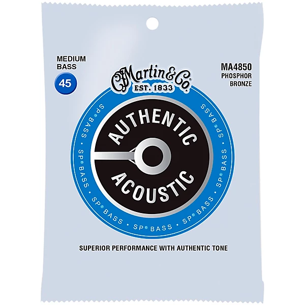Authentic Acoustic Phosphor Bronze Medium Bass Strings