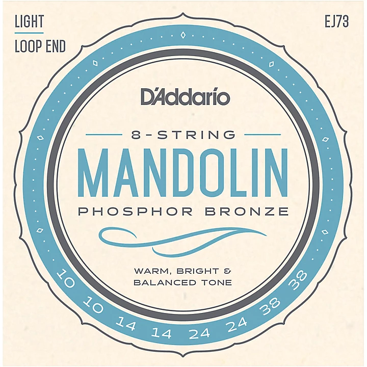 EJ73 Phosphor Bronze Light Mandolin Strings 10 38