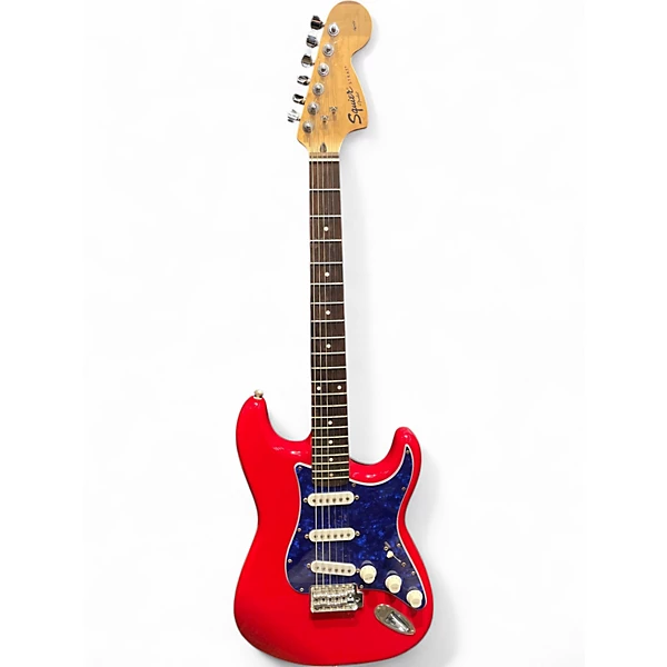 Used Squier Affinity Stratocaster RED Solid Body Electric Guitar