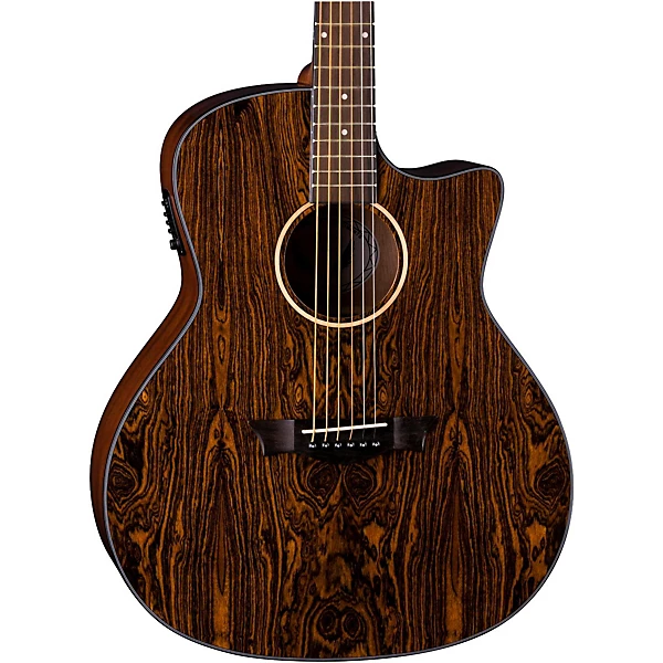 Axs Exotic Gloss Cadie Cutaway Acoustic Electric Guitar Natural