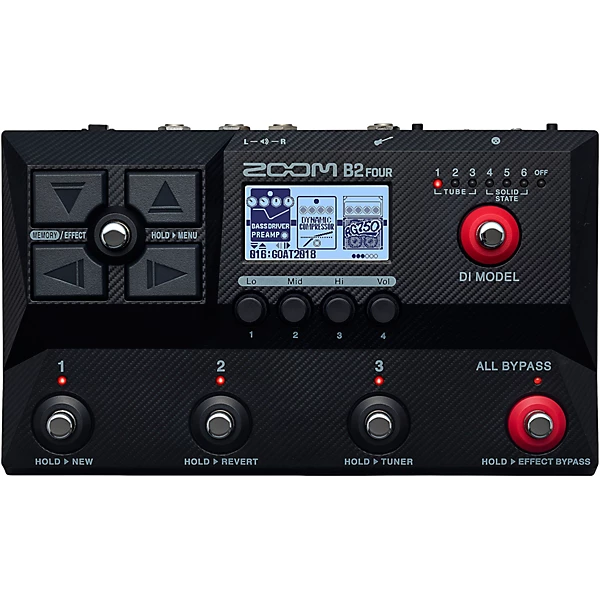 Zoom B2 Four Multi Effects Processor for Bass Black