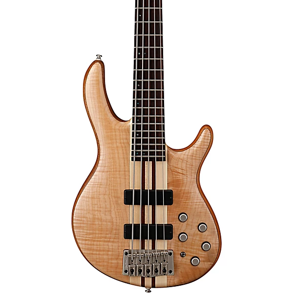 Cort Artisan A5 Plus FMMH Neck Through 5 String Electric Bass Natural