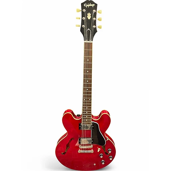 Used Epiphone ES355 Red Hollow Body Electric Guitar