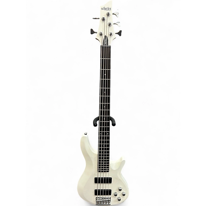 Used Schecter Guitar Research C5 DELUXE WHITE Electric Bass Guitar