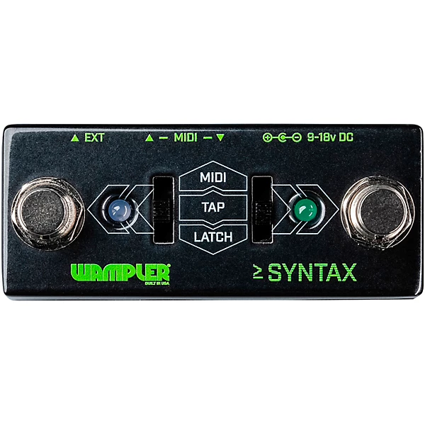 Syntax Dual Sided Midi Program and Tap Tempo Pedal Black