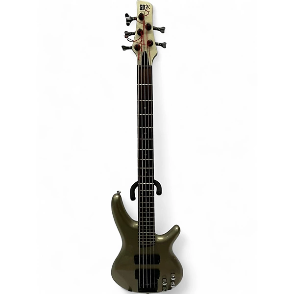 Used Ibanez SR1305 Silver Electric Bass Guitar