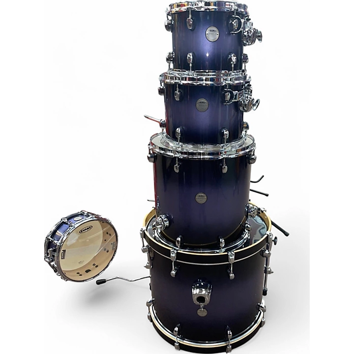 Used Mapex 5 Piece Meridian Trans Purple Drum Kit