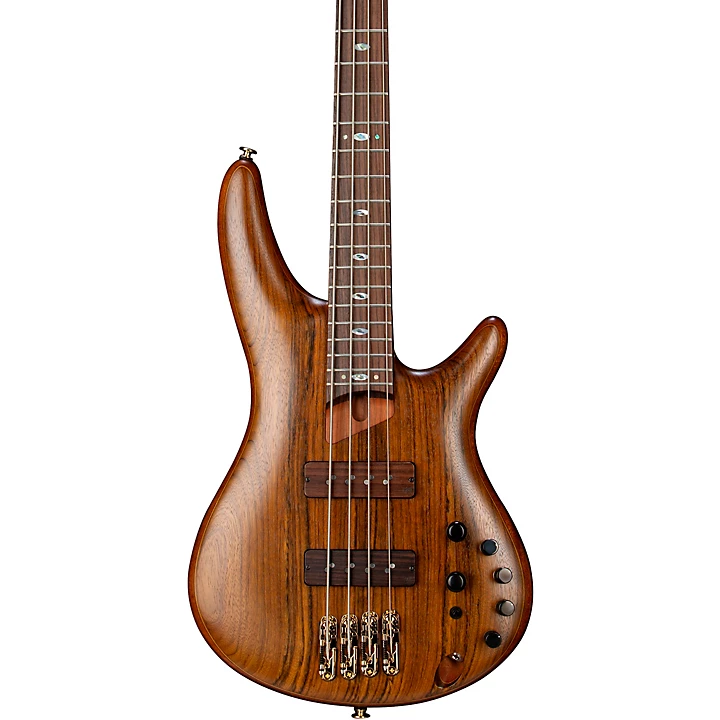 Ibanez Prestige SR5500 4 String Electric Bass Guitar Mocha Flat
