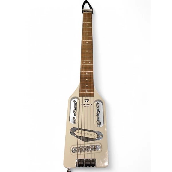 Used Traveler Guitar Ultra Light White Acoustic Guitar