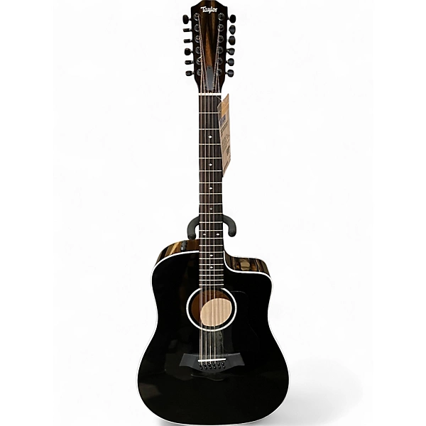 Used Taylor 250ce black 12 String Acoustic Electric Guitar