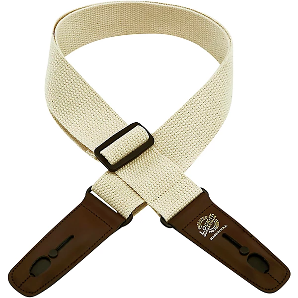 Cotton 2 Locking Guitar Strap Natural