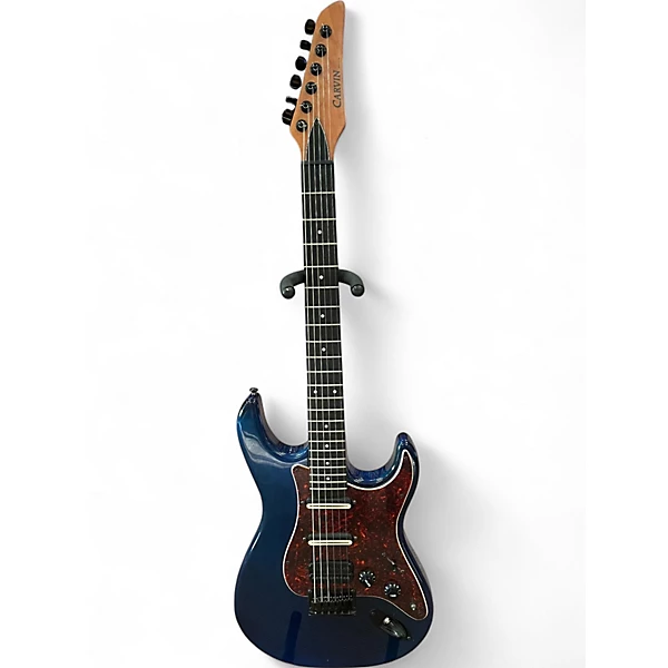 Used Carvin Bolt HSS Blue Solid Body Electric Guitar