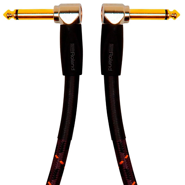 Gold Series 1 4 Angled Angled Instrument Cable 1 ft Black