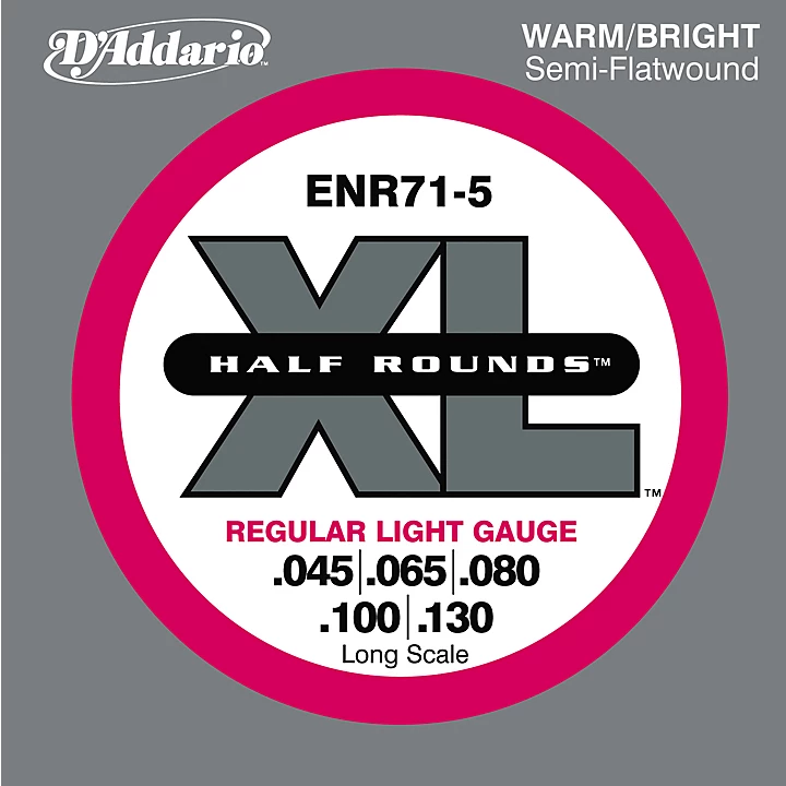 ENR71 5 Half Rounds Light 5 String Bass Strings
