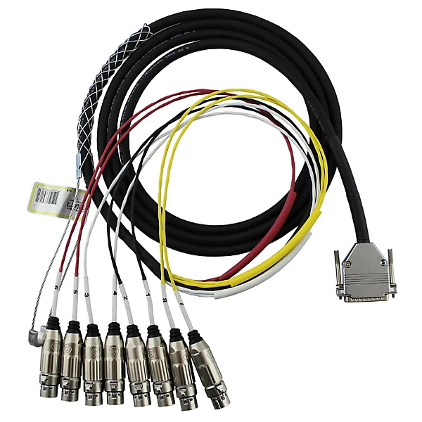 8 Channel DSUB XLRF Snake 25 ft
