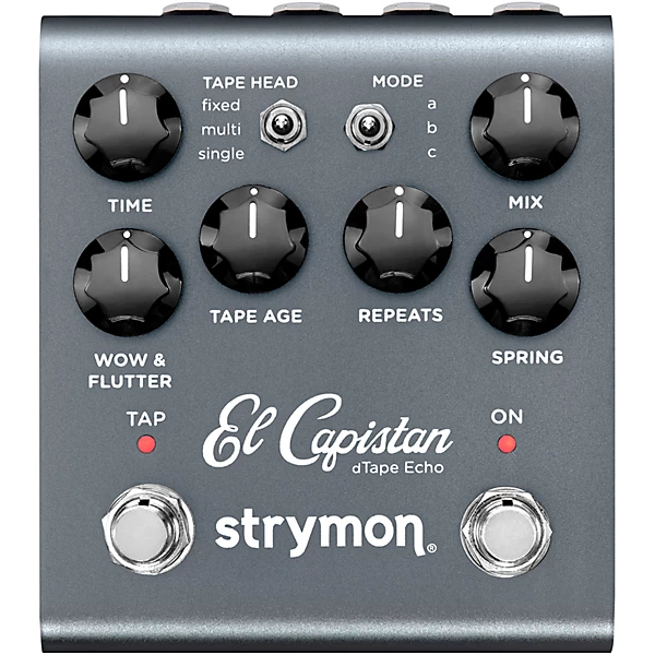 El Capistan V2 dTape Echo Effects Pedal Grey
