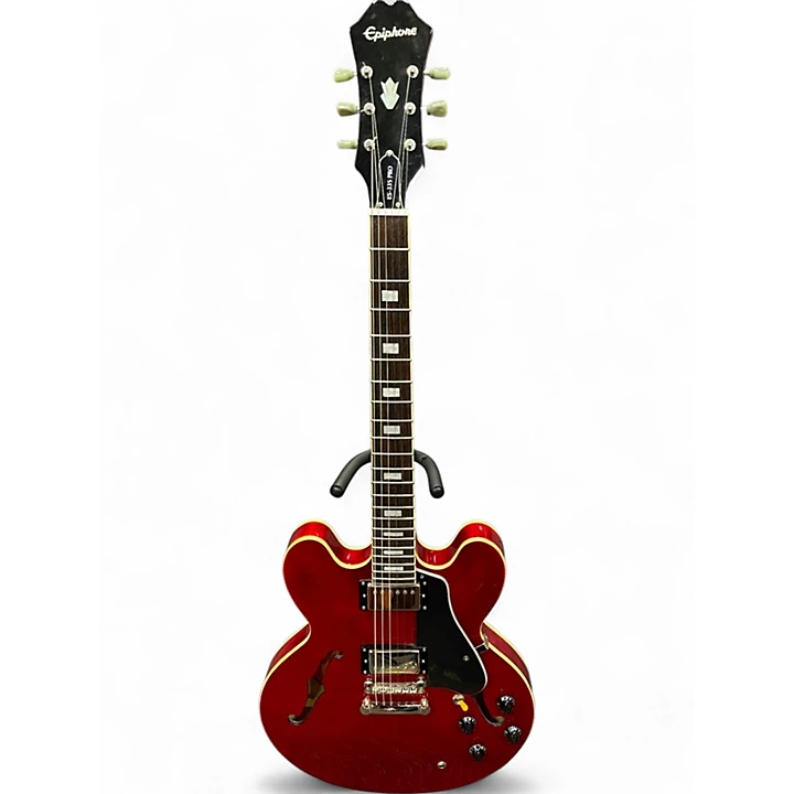 Used Epiphone 335 PRO Red Hollow Body Electric Guitar