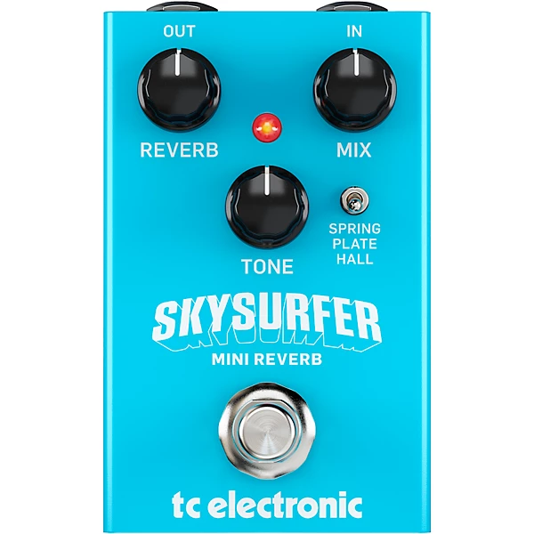 Skysurfer Mini Reverb Effects Pedal Sky Blue