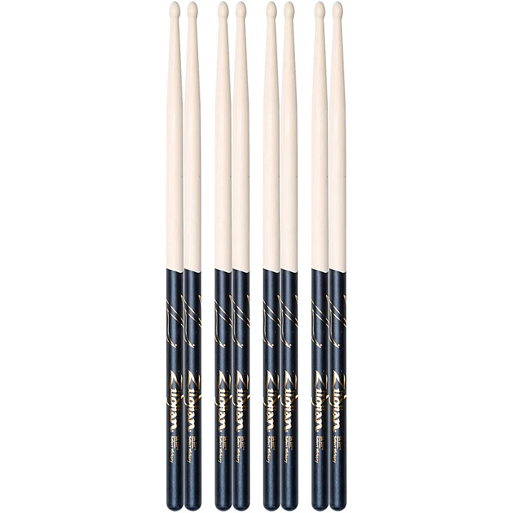 Black DIP Drumsticks Buy 3 Get 1 Free 5A Wood