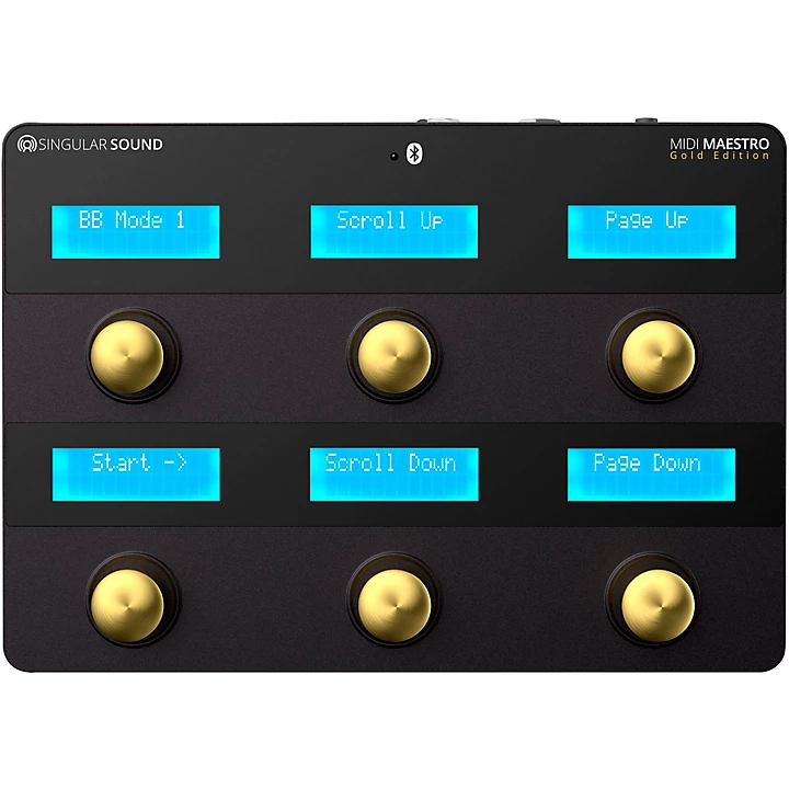 MIDI Maestro MIDI Foot Controller Gold Edition Black