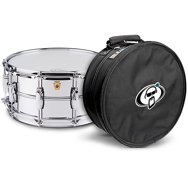 Supraphonic Snare Drum Chrome with Protection Racket Case