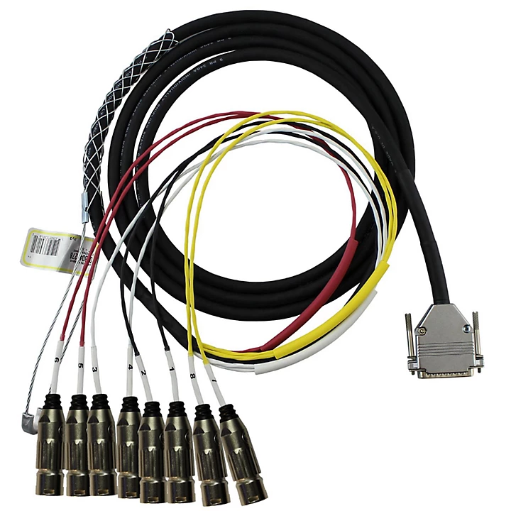 8 Channel DSUB XLRM Snake 25 ft
